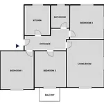 Saint - 90 Qm, 3 Schlafzimmer, Balkon & Kostenloser Parkplatz